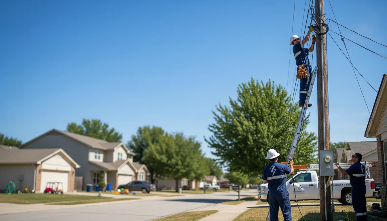Residential electrician providing installation services in Brady, NE